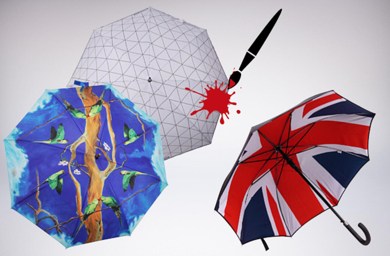 Regenschirme vollflächig bedrucken