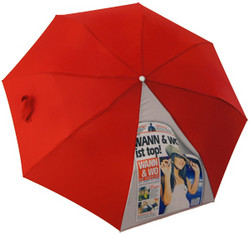 Sublimación en un paraguas