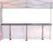 Alu-Theke mit halber Wand Alu-Theke mit halber Wand