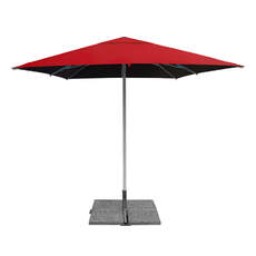 Großschirm quadratisch mit Kurbel-Öffnung Großschirm quadratisch mit Kurbel-Öffnung